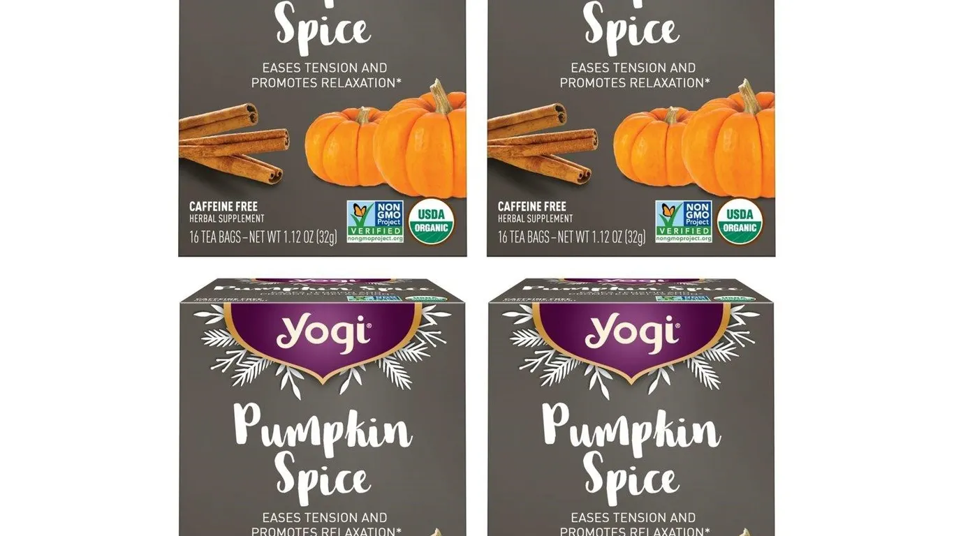 Yogi Pumpkin Spice Herbal Tea 16ct 4pk