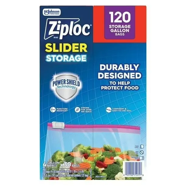 Ziploc Gallon Storage Slider Bags