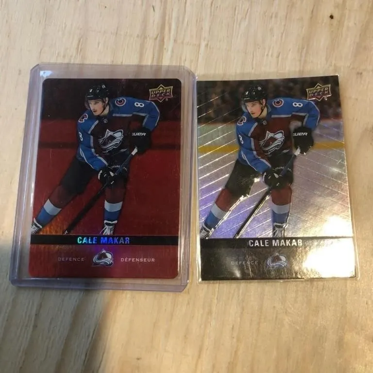 Cale Makar hockey card lot