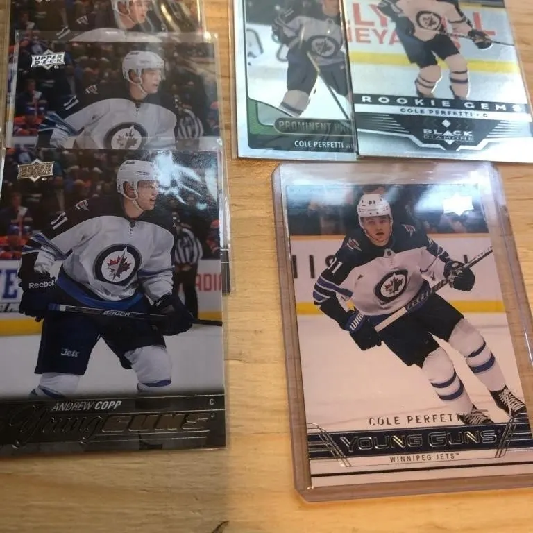 Cole Perfetti hockey card lot rookie