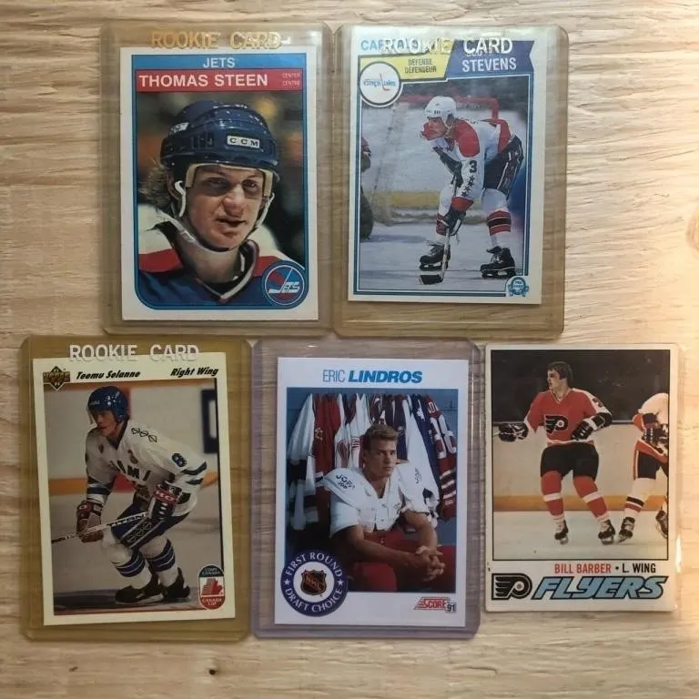 NHL hockey rookie card lot