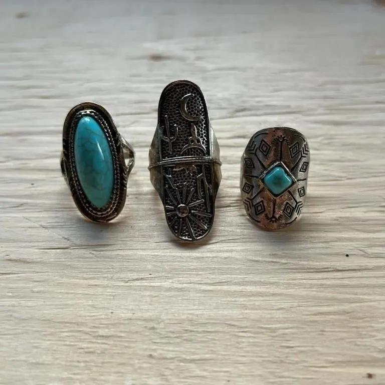 Turquoise ring lot