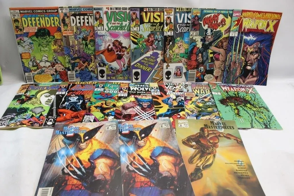 Marvel Comics Lot: Defenders, Vision, What If,