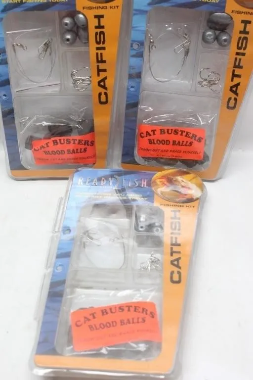 Ready 2 Fish Catfish Fishing Kits with Blood