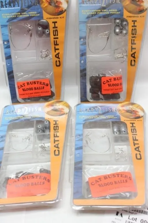 Ready2Fish Catfish Fishing Kits, Qty 4