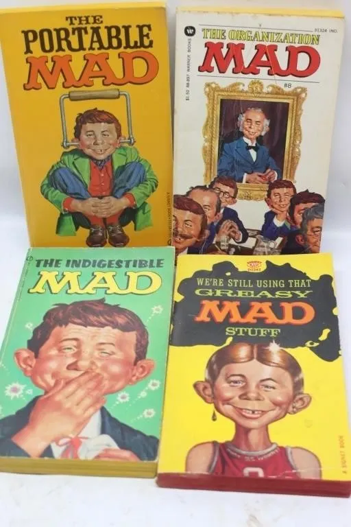Lot of Vintage MAD Paperback Books (4)