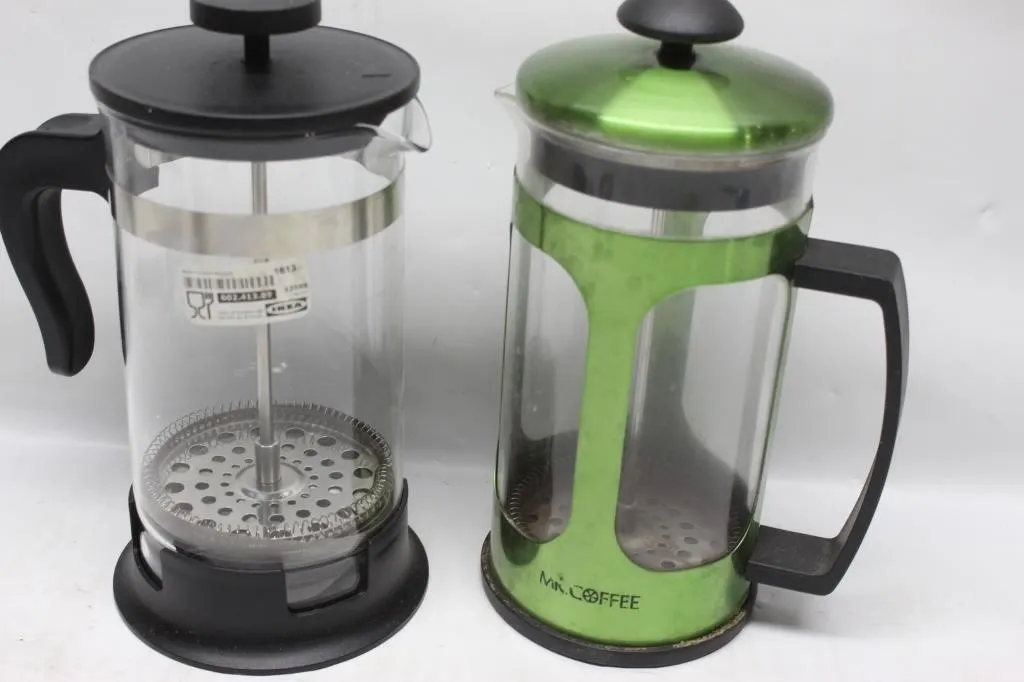 Two French Press Coffee Makers - IKEA & Mr. Coffee