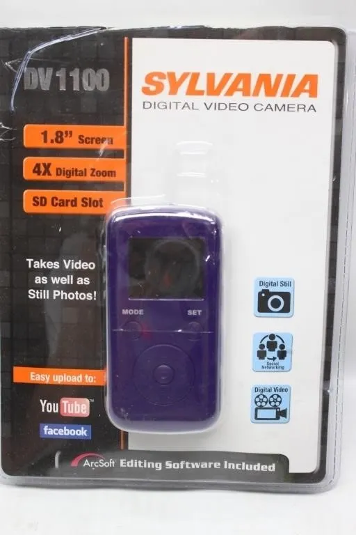 Sylvania DV1100 Digital Video Camera - New Sealed