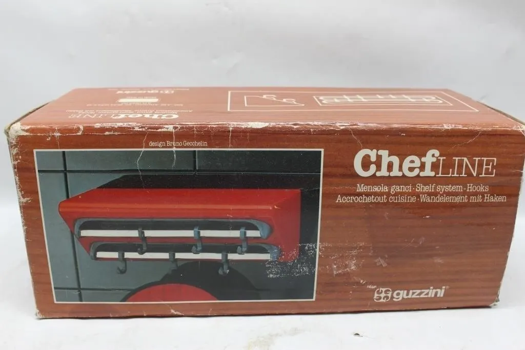 Guzzini ChefLine Wall Shelf System with Hooks