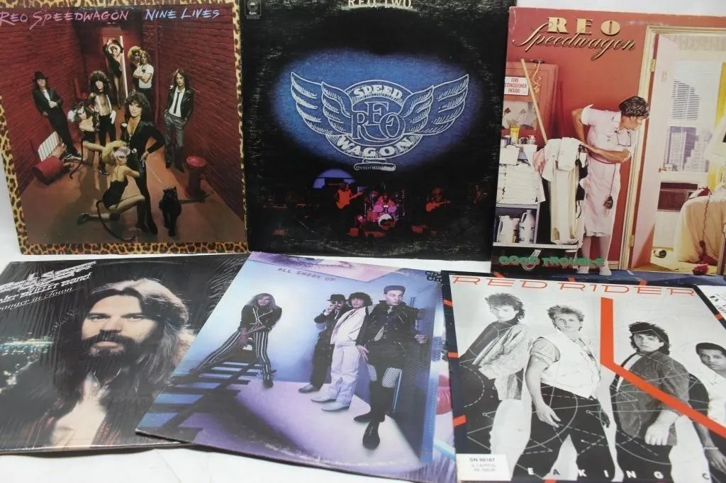 Classic Rock Vinyl LP Lot: REO Speedwagon & More