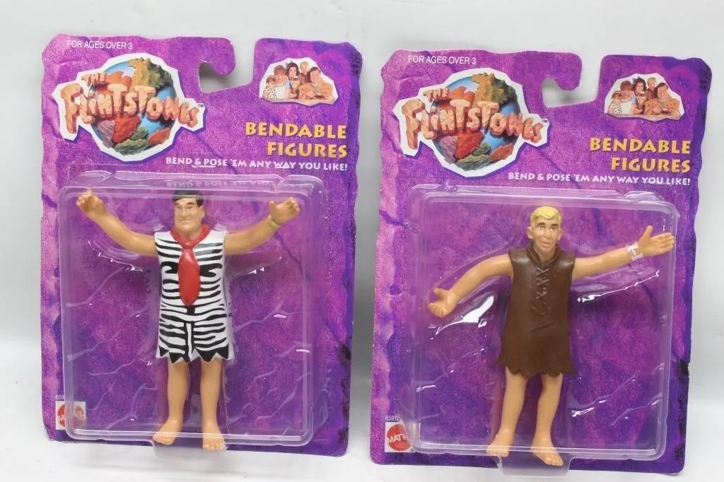 Flintstones Movie Bendable Figures, Fred & Barney