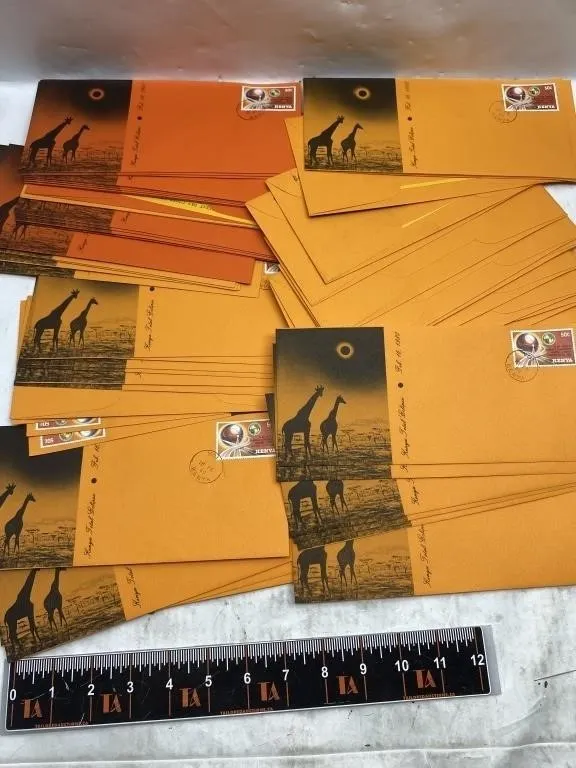1980 Kenya Total Eclipse First Day Covers Lot