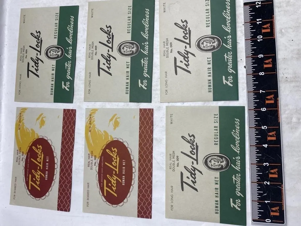 Tidy-Locks Human Hair Nets, Set of 6