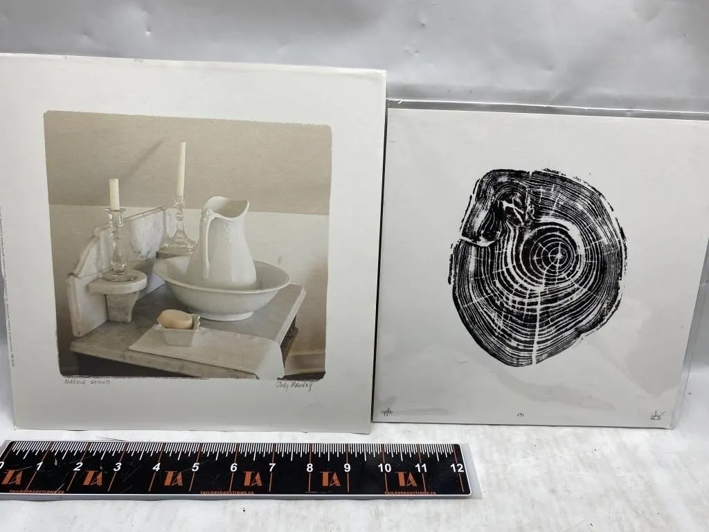 Signed Prints: "Marble Stand" & Tree Ring Print