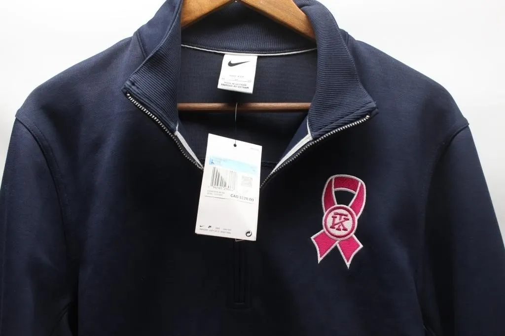 Nike Golf 1/4-Zip Pullover w/ Pink Ribbon Logo,