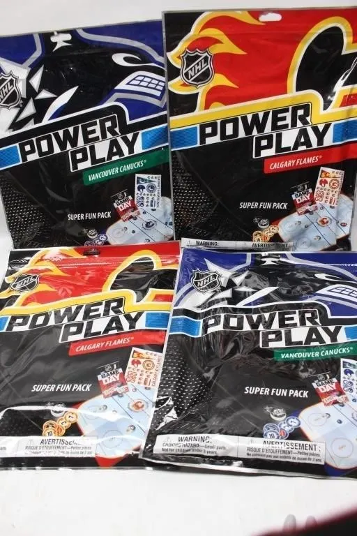 NHL Power Play Super Fun Pack Lot (Canucks/Flames)