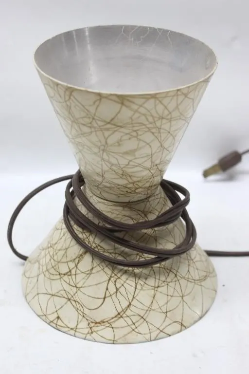 Vintage Hourglass Table Lamp, Spaghetti Design