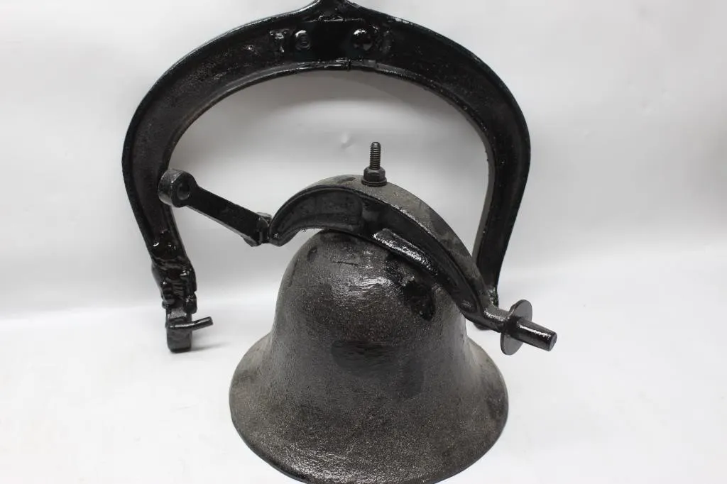Cast Iron Wall-Mount Bell with Bracket