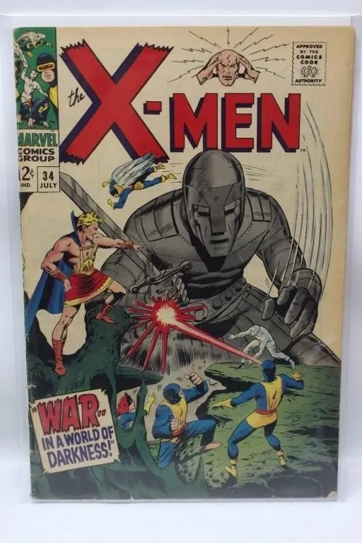 X-Men #34 (Marvel, 1967) 'War in a World of