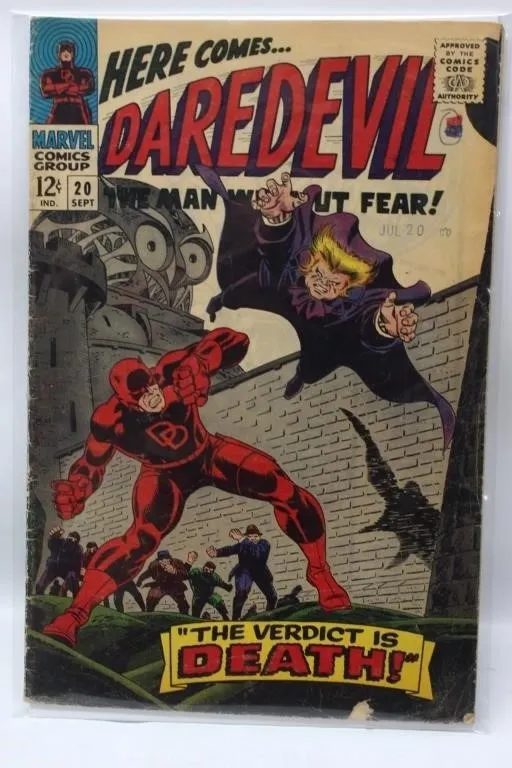 Daredevil #20 'The Verdict is Death' Marvel Comics