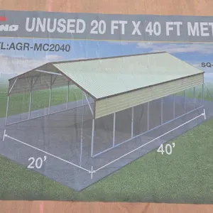 Rhino AGR-MC2040 20' x 40' Metal Carport Kit
 UNRESERVED