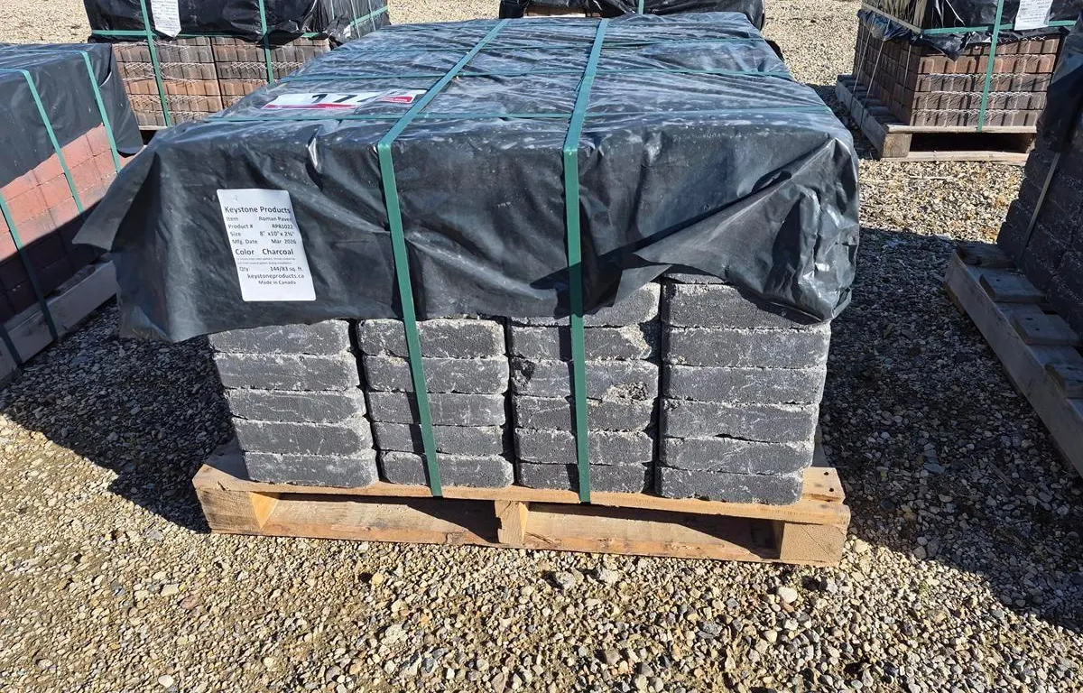 Roman Paver 8" x 10" x 2 3/8" Charcoal Patio Stones
UNRESERVED