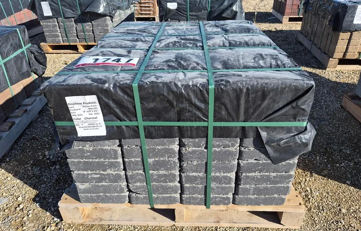 Roman Paver 8" x 10" x 2 3/8" Charcoal Patio Stones
UNRESERVED