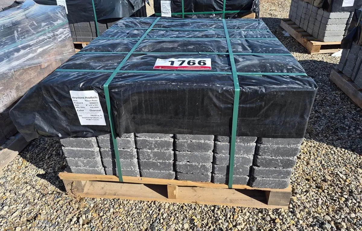 Roman Paver 8" x 6" x 2 3/8" Charcoal Patio Stones
UNRESERVED