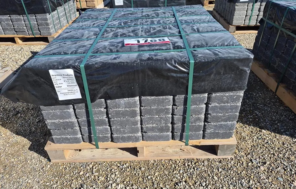 Roman Paver 8" x 6" x 2 3/8" Charcoal Patio Stones
UNRESERVED