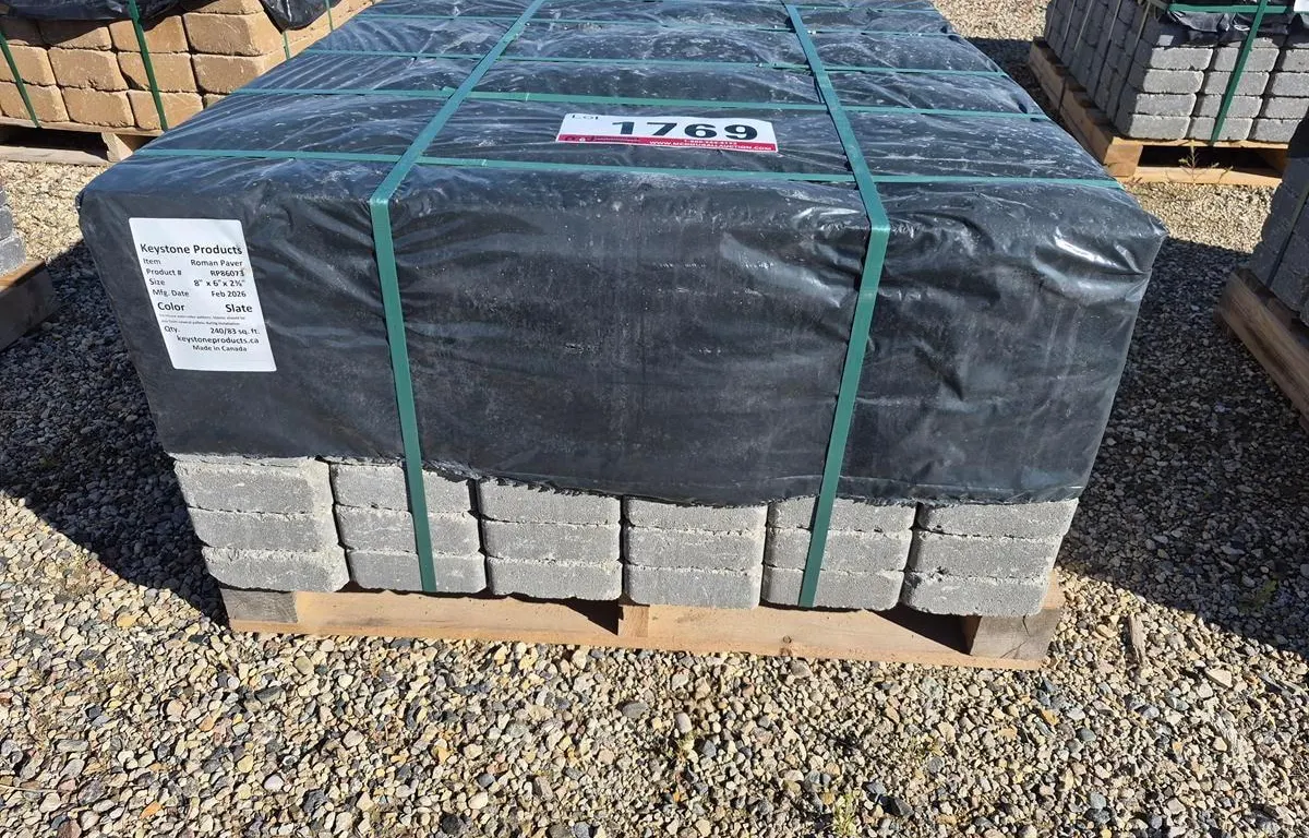 Roman Paver 8" x 6" x 2 3/8" Slate Patio Stones
UNRESERVED