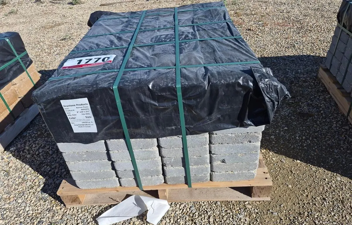 Roman Paver 8" x 10" x 2 3/8" Slate Patio Stones
UNRESERVED