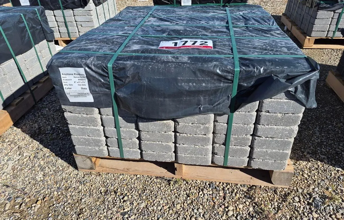 Roman Paver 8" x 6" x 2 3/8" Slate Patio Stones
UNRESERVED