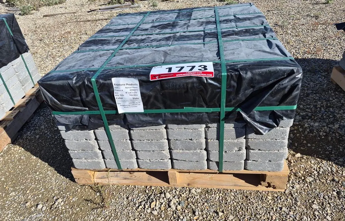 Roman Paver 8" x 6" x 2 3/8" Slate Patio Stones
UNRESERVED