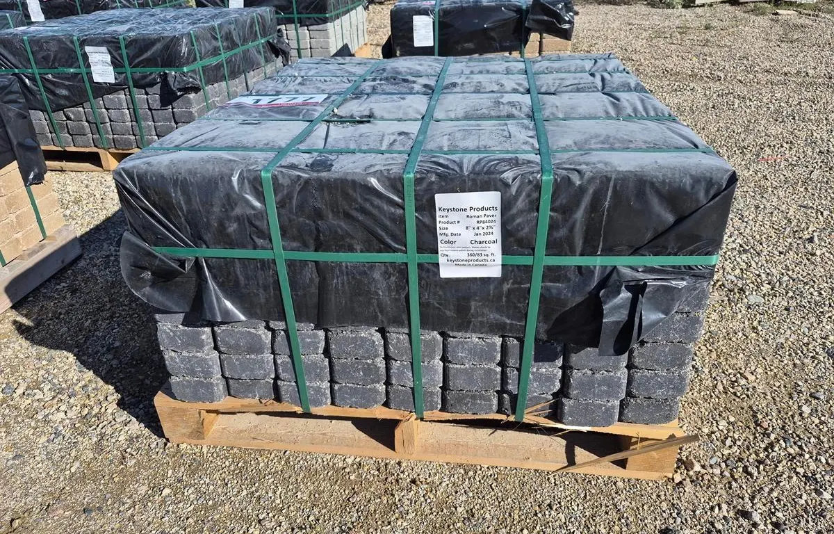 Roman Paver 8" x 4" x 2 3/8" Charcoal Patio Stones
UNRESERVED