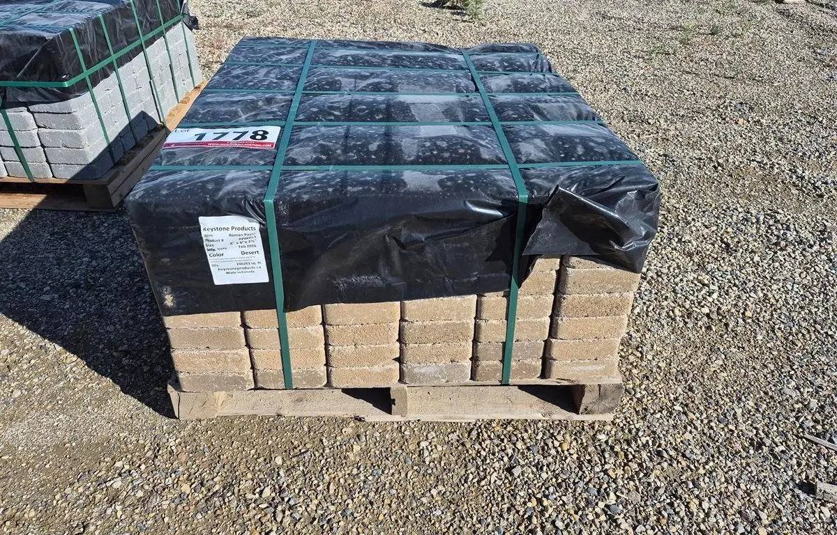 Roman Paver 8" x 6" x 2 3/8" Desert Patio Stones
UNRESERVED