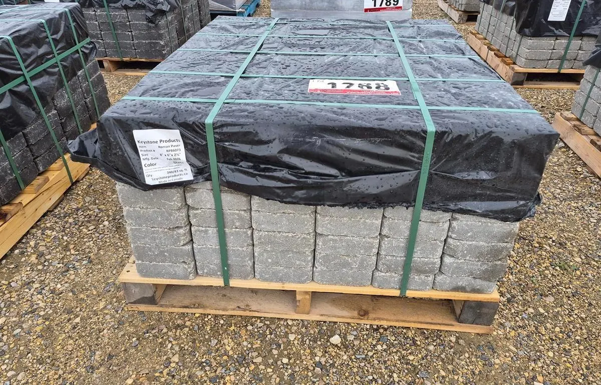 Roman Paver 8" x 6" x 2 3/8" Slate Patio Stones
UNRESERVED