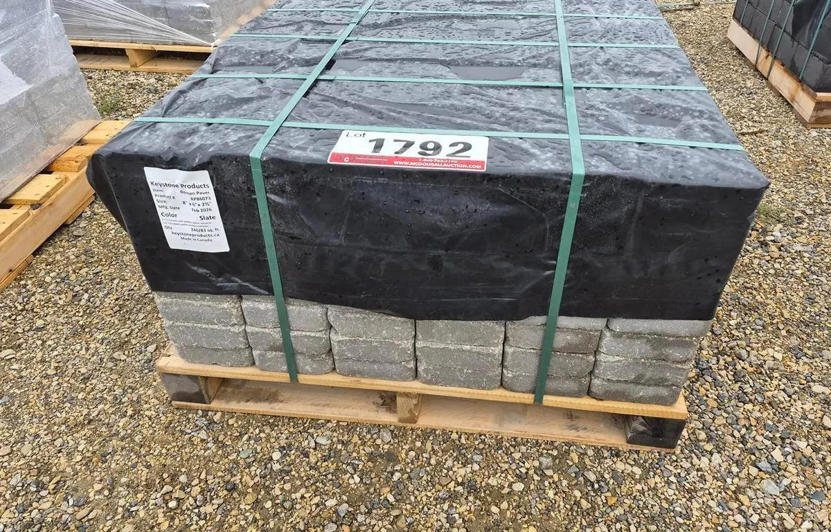 Roman Paver 8" x 6" x 2 3/8" Slate Patio Stones
UNRESERVED