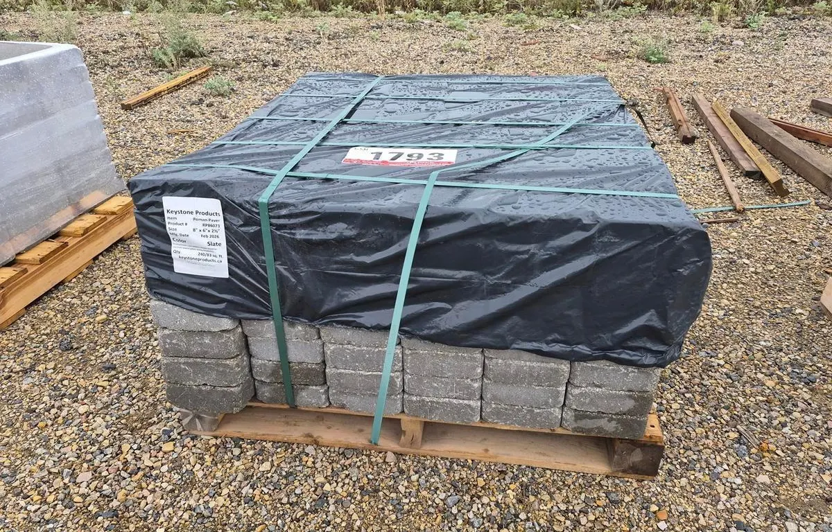 Roman Paver 8" x 6" x 2 3/8" Slate Patio Stones
UNRESERVED