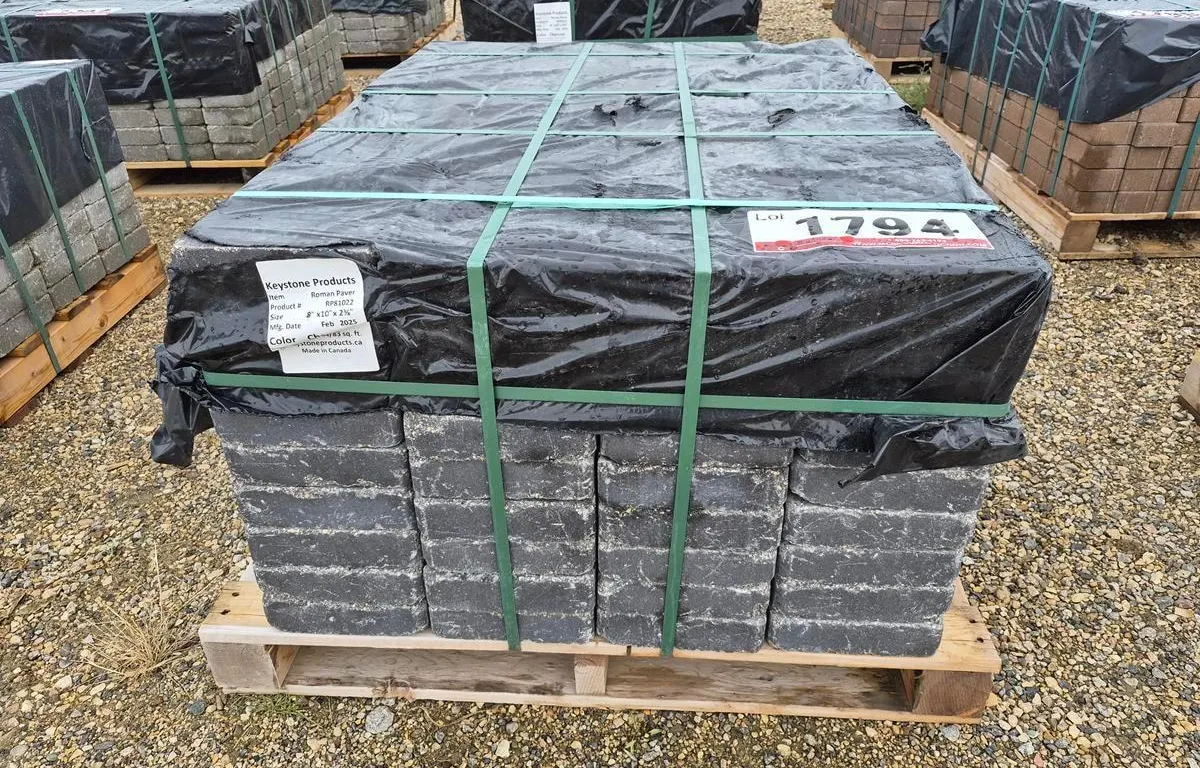 Roman Paver 8" x 10" x 2 3/8" Charcoal Patio Stones
UNRESERVED