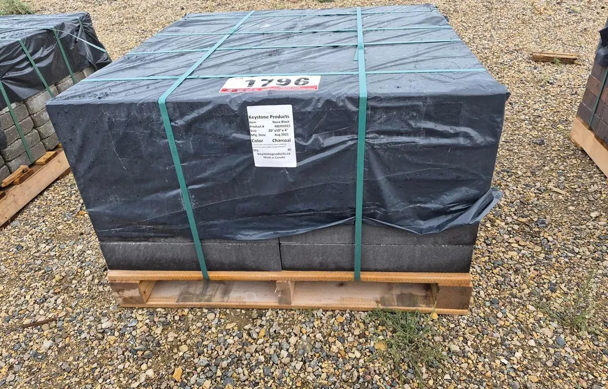 Nova Block 20" x 10" x 4" Charcoal Patio Stones
UNRESERVED