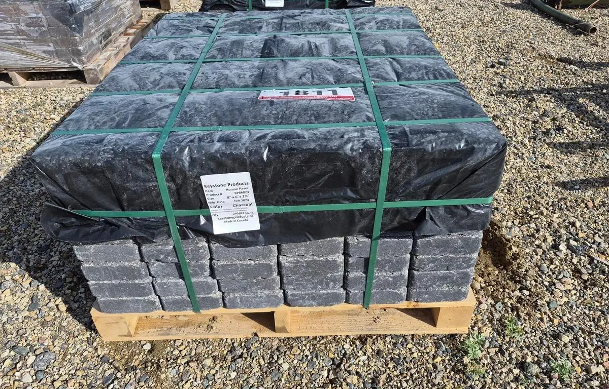 Roman Paver 8" x 6" x 2 3/8" Charcoal Patio Stones
UNRESERVED