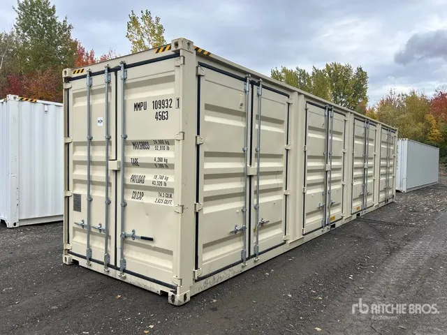 2026 40 ft High Cube Multi-Door Storage Container