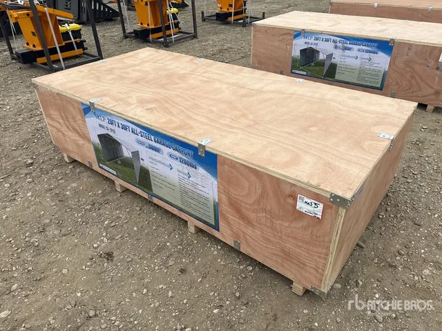 2026 SKLP SK-ZP20 20 ft x 30 ft All-Steel Enclosed Carport (Unused)