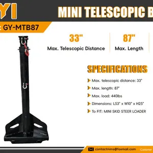 2026 GIYI GY-MTB87 87 in Mini Skid Steer Telescopic Boom (Unused)
