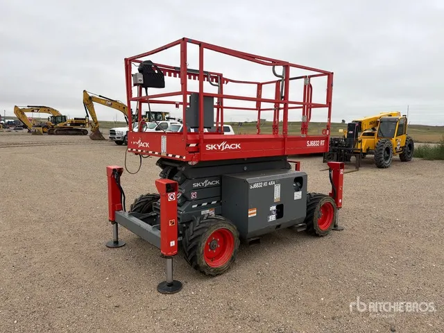 2022 Skyjack SJ6832 RT 4x4 Diesel Scissor Lift