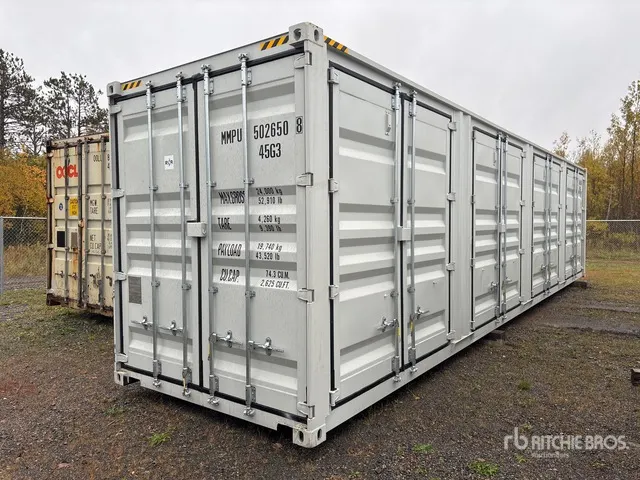 2026 40 ft High Cube Multi-Door Storage Container