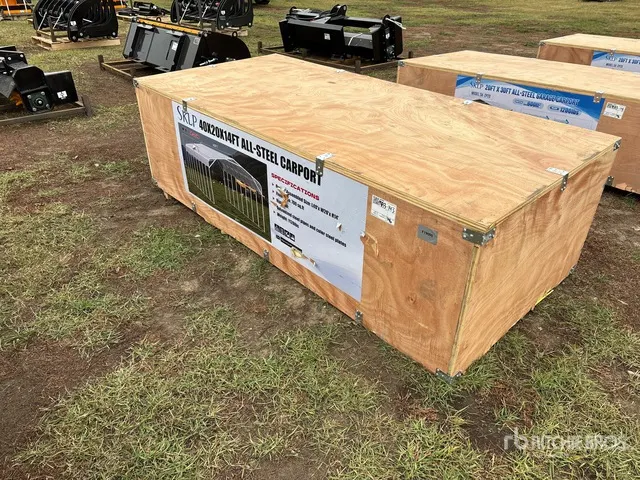 2026 SKLP SK-SC40 20 ft x 40 ft All-Steel Carport (Unused)