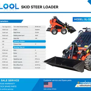 2026 SDLOOL SL-323TZ Mini Skid Steer Loader (Unused)