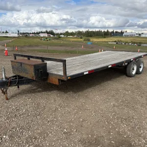 2015 Wadeco T/A 20' Flatdeck Trailer