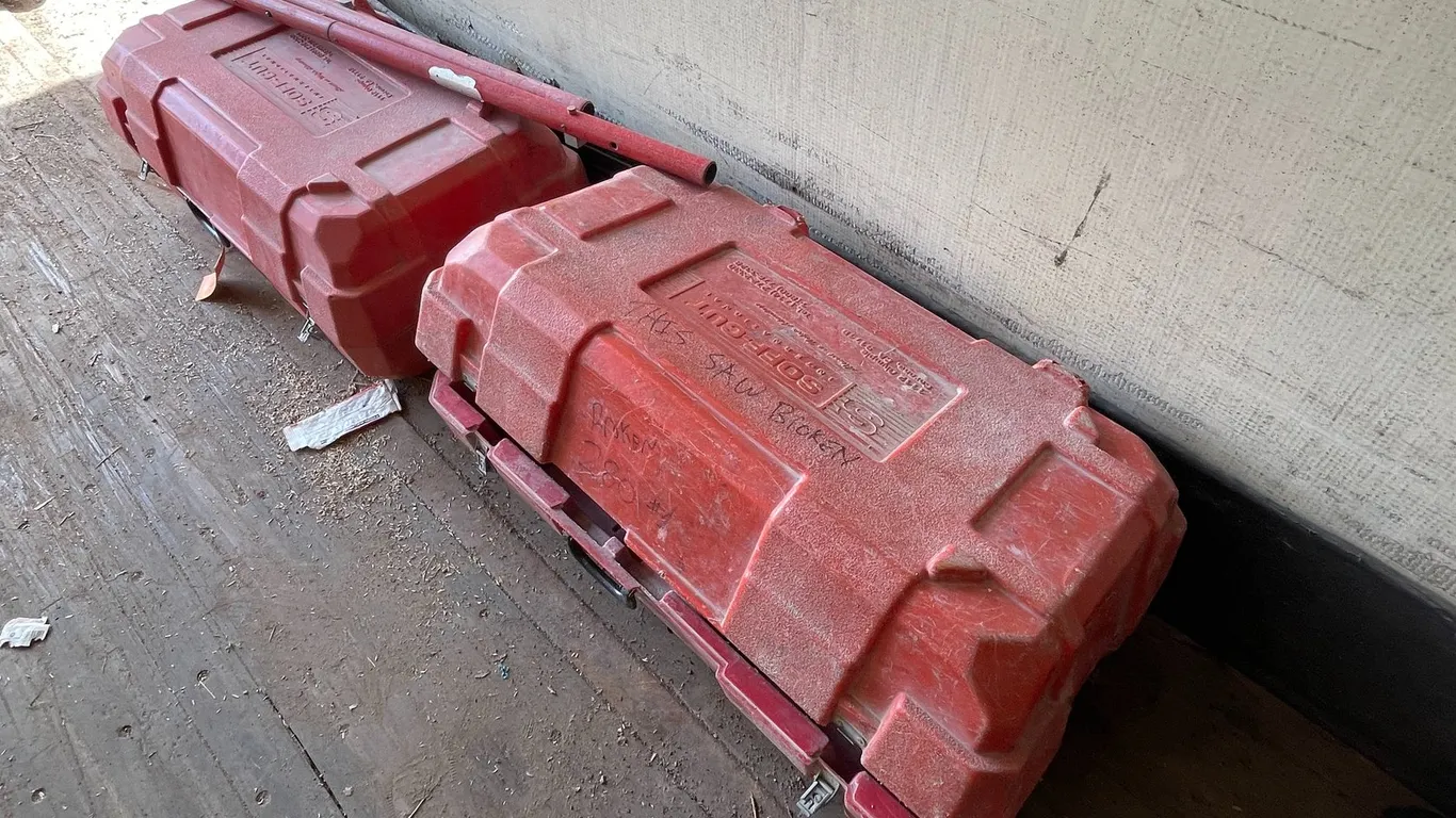 (2) Soff-Cut Early Entry Electric Concrete Saw